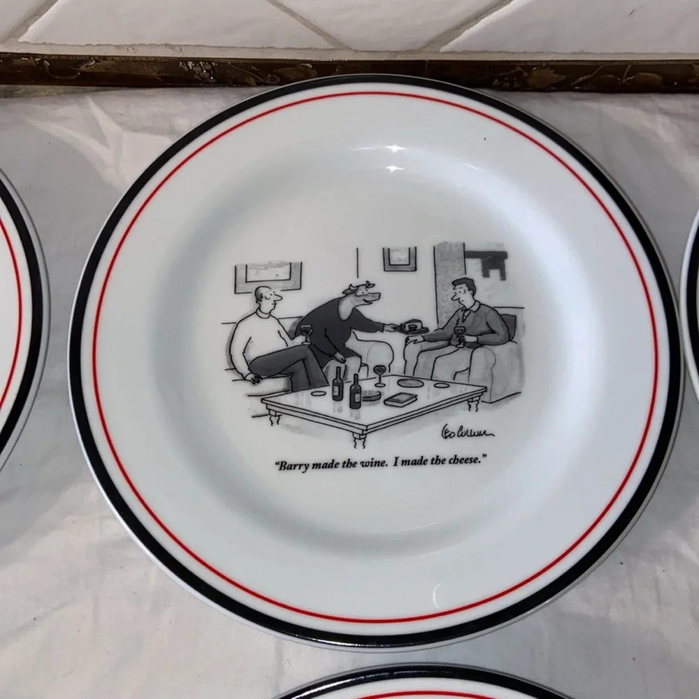NWOB RESTORATION HARDWARE The New Yorker Small Dessert Cheese Plates